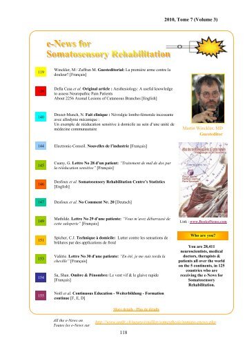 118 2010, Tome 7 (Volume 3) - Neuropain.ch