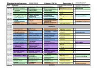 Semesterplanung 2009/2010