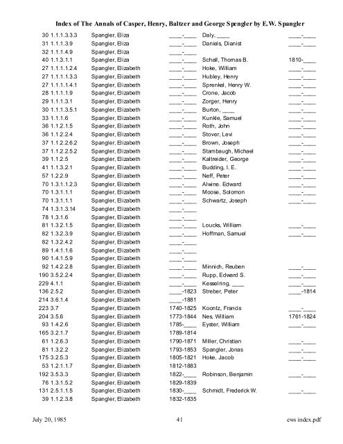 of E.W. Spangler's Book - Genealogy.the-spanglers.net