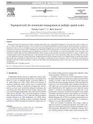 Vegetated roofs for stormwater management at multiple spatial scales