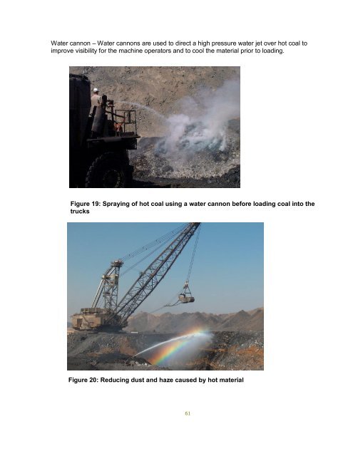 prevention and control of spontaneous combustion - Mining and