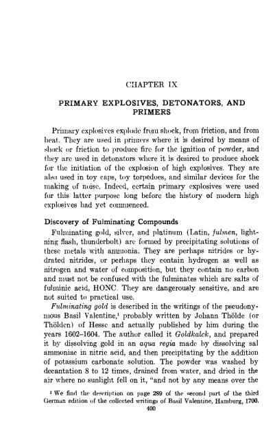 The Chemistry of Powder and Explosives - Sciencemadness Dot Org