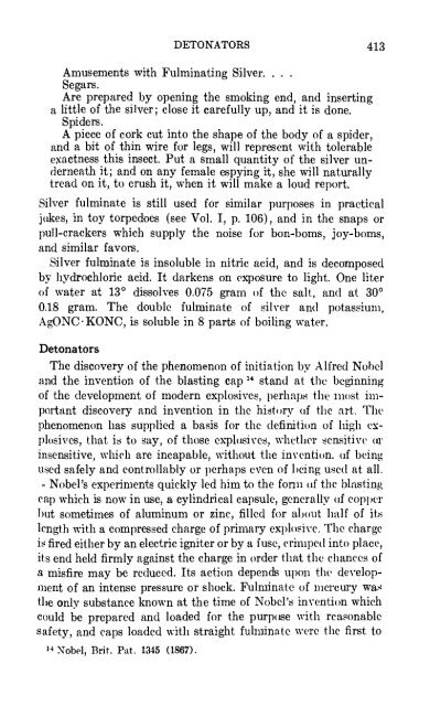 The Chemistry of Powder and Explosives - Sciencemadness Dot Org