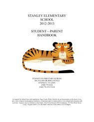 stanley elementary school 2012-2013 student—parent handbook