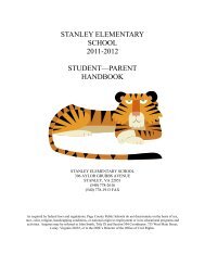 stanley elementary school 2011-2012 student—parent handbook