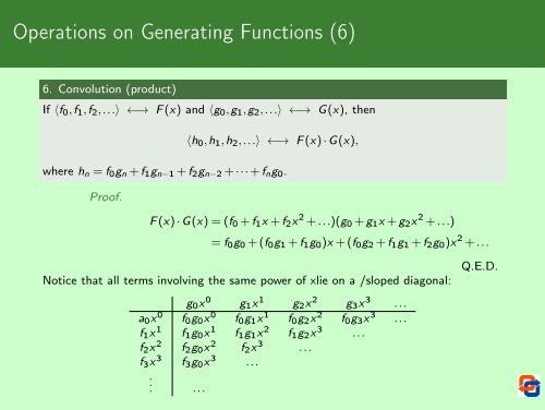 Binomial Coefficients and Generating Functions - Cs.ioc.ee