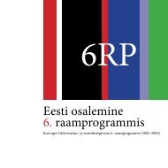 Eesti osalemine 6. raamprogrammis - Archimedes