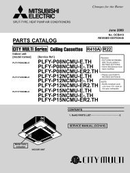 PLFY-P-NCMU Parts - Mitsubishi Electric Cooling & Heating