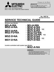 SERVICE TECHNICAL GUIDE - Mitsubishi Electric Cooling & Heating