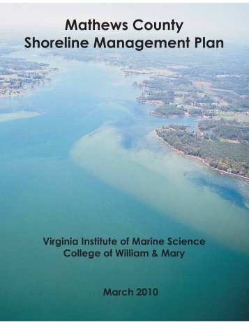 Mathews County Shoreline Management Plan - Center for Coastal ...