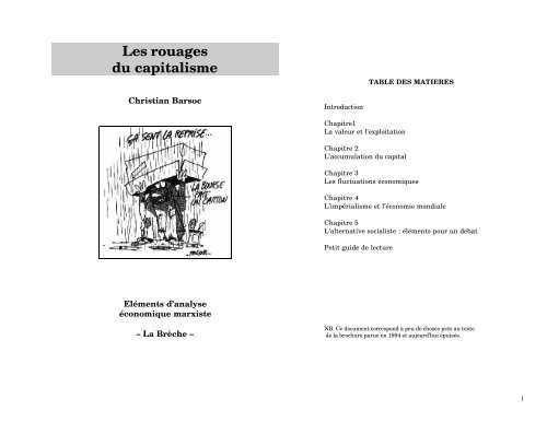 Les rouages du capitalisme - Hussonet