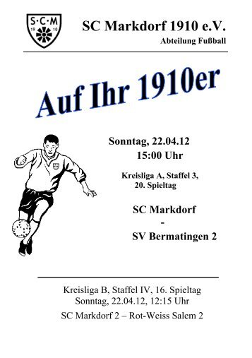Stadionzeitschrift 22.04.2012 -- SCM I - SV Bermatingen II