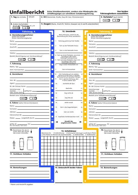 Unfallbericht neu