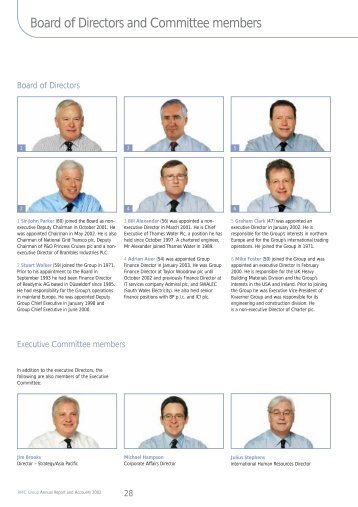 Board of Directors and Committee members - Investis