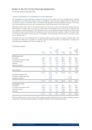 Notes to the Pro Forma Financial Statements (37 kb) - Investis