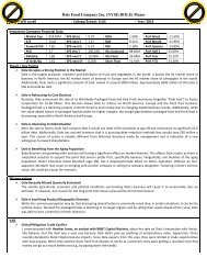 Dole Food Company Inc. (NYSE:DOLE) Memo