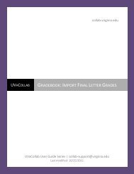 Gradebook: Import Final Letter Grades - UVaCollab