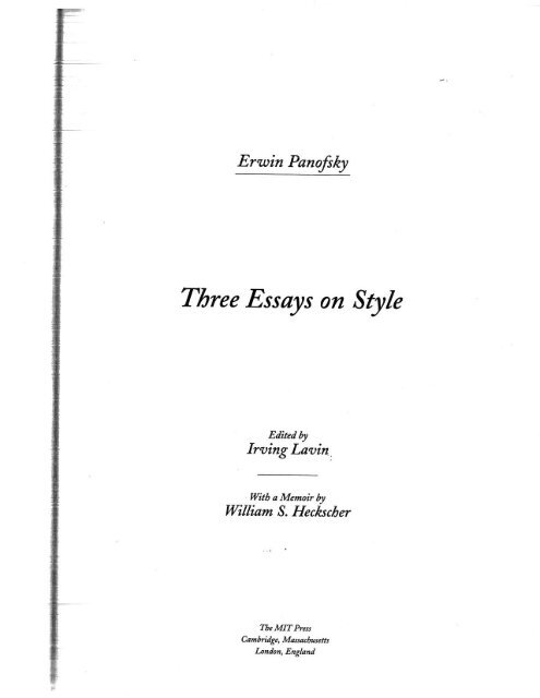 T/yree Essays 012 Style - People - Institute for Advanced Study