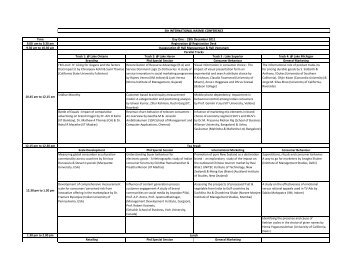 Conference Detailed Schedule - kscrm