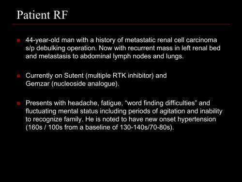 Posterior Reversible Encephalopathy Syndrome (PRES)