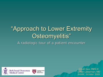 “Osteomyelitis of the Foot” - Lieberman's eRadiology Learning Sites