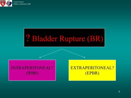 BLADDER RUPTURE