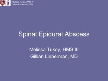 Spinal Epidural Abscess