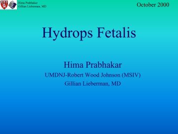 Hydrops Fetalis - Lieberman's eRadiology Learning Sites