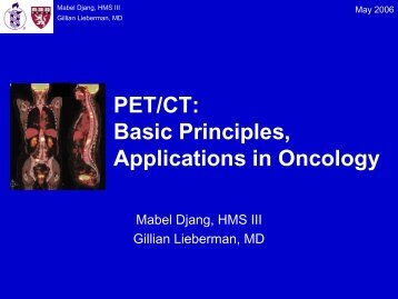 PET/CT: Basic Principles, Applications in Oncology