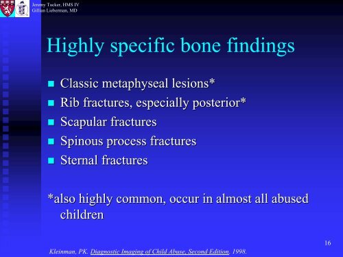 Metaphyseal and Rib Fractures in Child Abuse