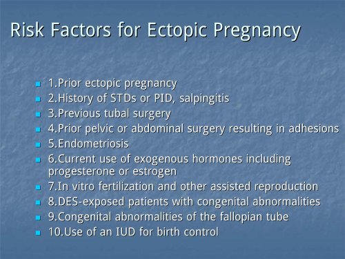 Ectopic Pregnancy: - Lieberman's eRadiology Learning Sites