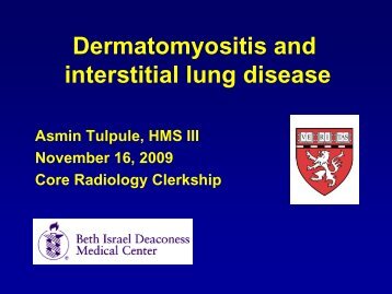 Dermatomyositis and Interstitial Lung Disease - Lieberman's ...