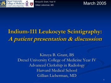 Indium-111 Leukocyte Scintigraphy - Lieberman's eRadiology ...