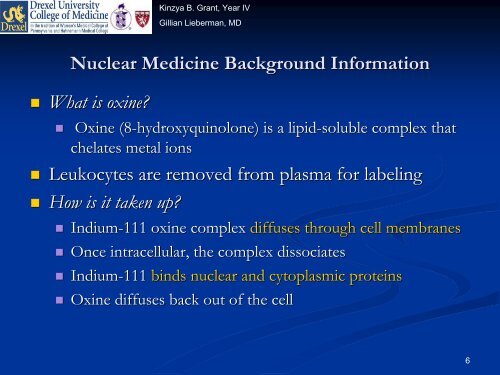 Indium-111 Leukocyte Scintigraphy - Lieberman's eRadiology ...