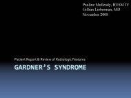 Gardner's Syndrome - Lieberman's eRadiology Learning Sites