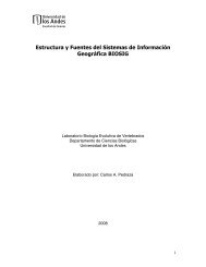 Estructura y fuentes Sistemas de Información Geográfica - Biología ...