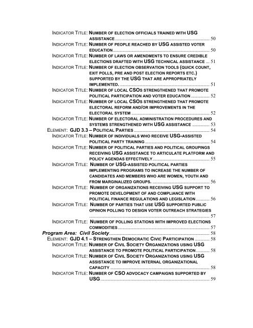 Global Indicator Guidance Template - US Department of State