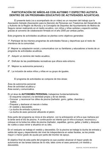 participación de niños-as con autismo y espectro autista ... - Aetapi