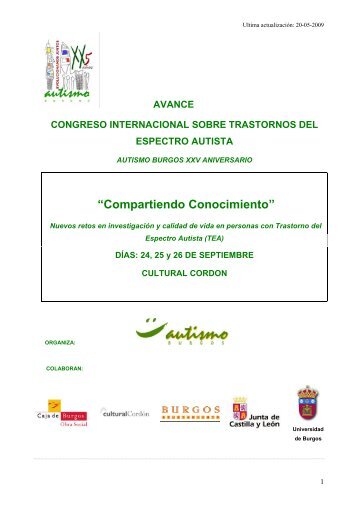 AVANCE CONGRESO INTERNACIONAL DE AUTISMO - Aetapi