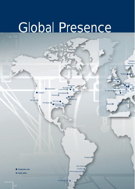Global Presence - ANDRITZ Vertical volute pumps