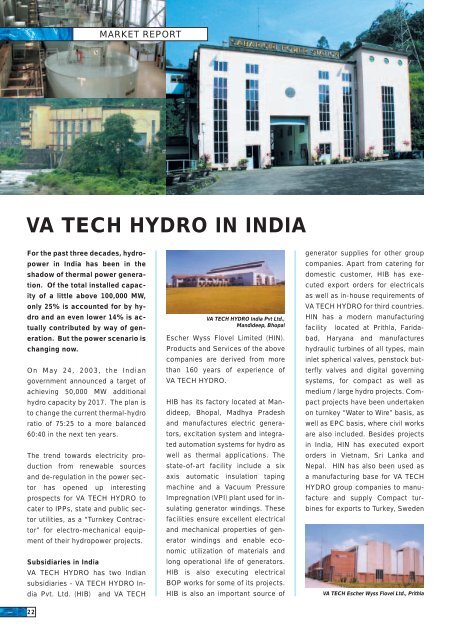 va tech hydro in india - ANDRITZ Vertical volute pumps