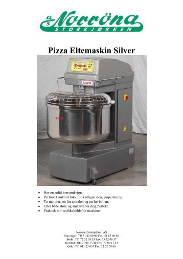 Pizza Eltemaskin Silver