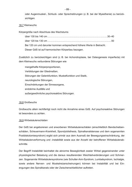 G 5702 Anlage zu § 2 der Versorgungsmedizin-Verordnung vom 10 ...