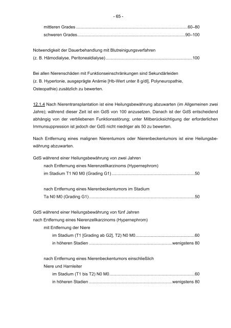 G 5702 Anlage zu § 2 der Versorgungsmedizin-Verordnung vom 10 ...