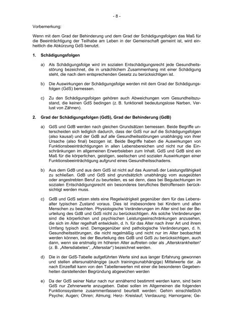 G 5702 Anlage zu § 2 der Versorgungsmedizin-Verordnung vom 10 ...