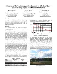 conducters by Impact of EMP and UWB Pulses