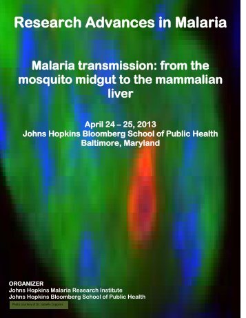Conference Program - Johns Hopkins Malaria Research Institute ...