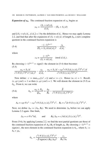 Characterization of a generalized Shanks sequence - Department of ...