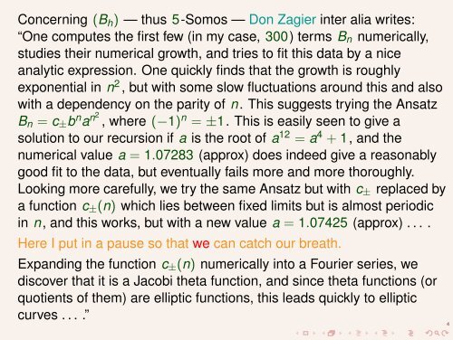 Hyperelliptic Curves, Continued Fractions and Somos Sequences