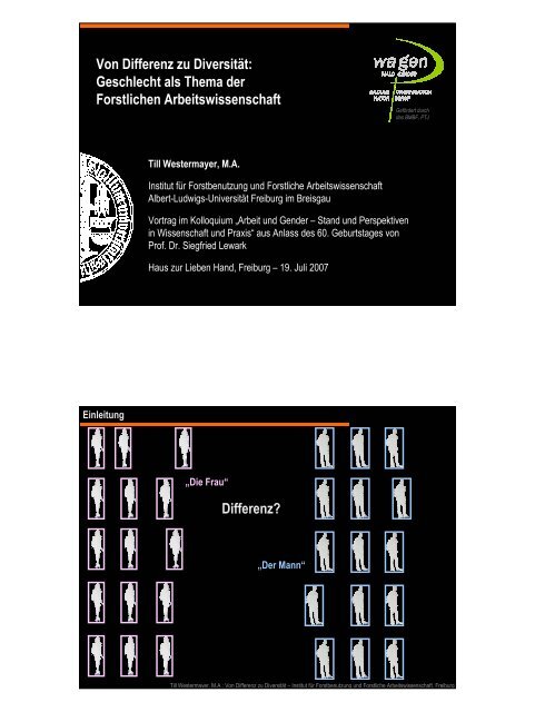 Vortrag beim Festkolloquium zum 60. Geburtstag von Prof - till we